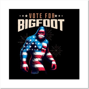 Vote For Bigfoot 2024 Posters and Art